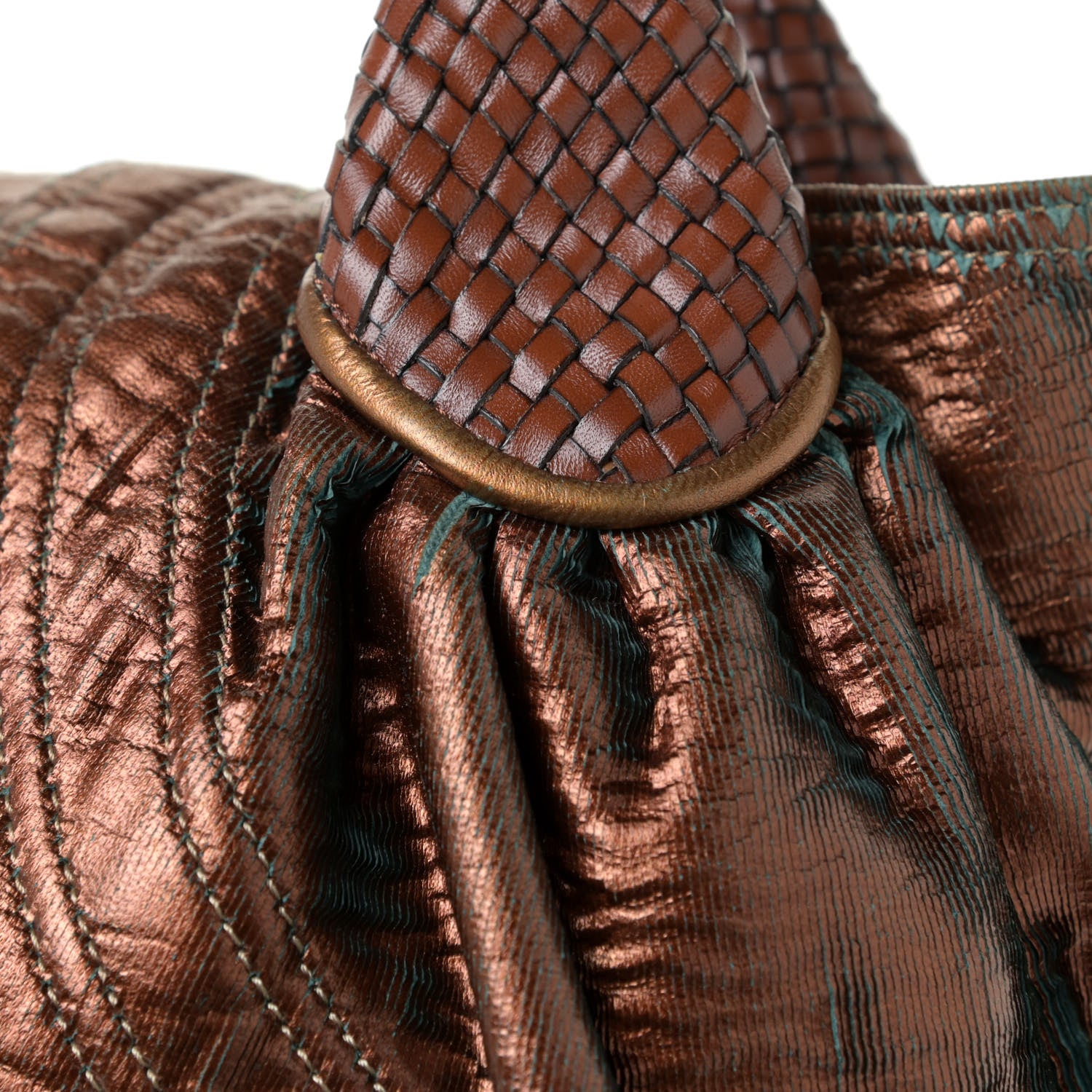 Fendi Nappa Fortuny Hologram Spy Tobacco Oro Ambrato 17 of 20