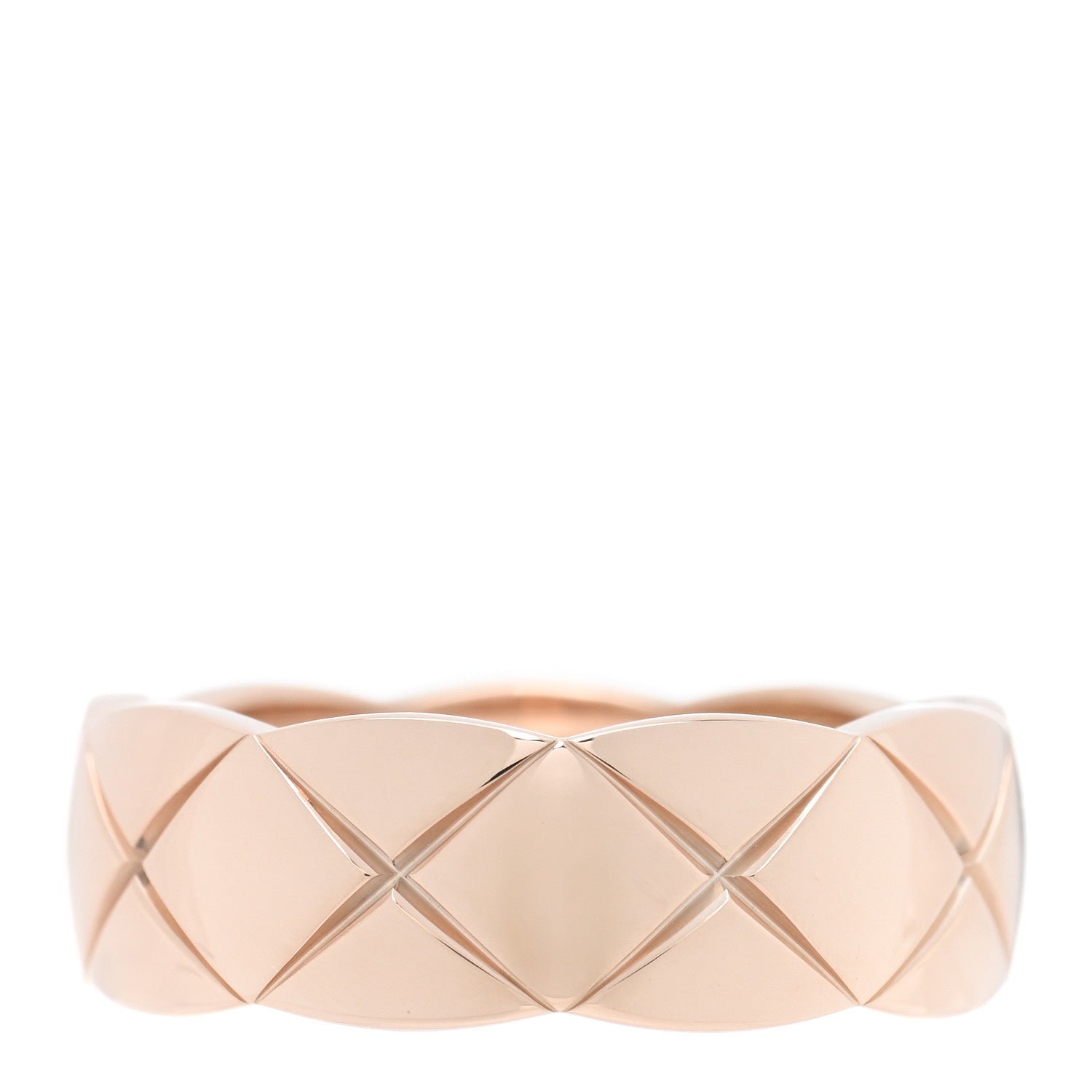 Chanel 18K Beige Gold Small Coco Crush Ring 52 6 3 of 4