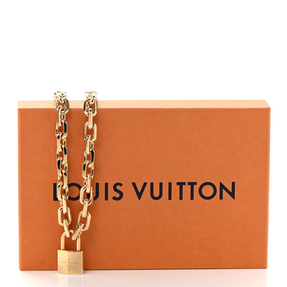Louis Vuitton LV Edge Necklace Cadenas Gold 7 of 7