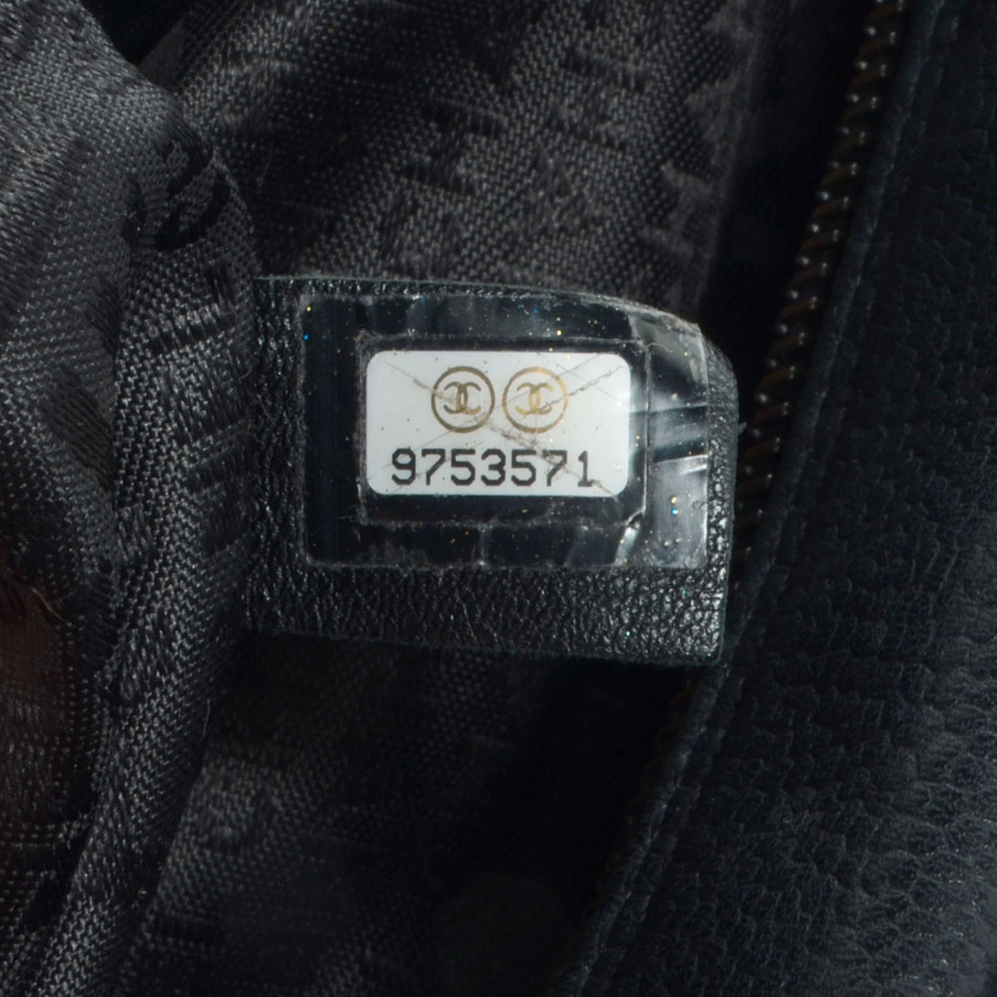 Caviar Square Stitched Tote Black