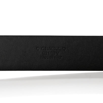 Chanel Calfskin Paris Button CC Belt 90/36 Black 5 of 9
