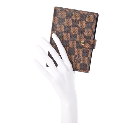 Louis Vuitton Damier Ebene Small Ring Agenda Cover 2 of 8