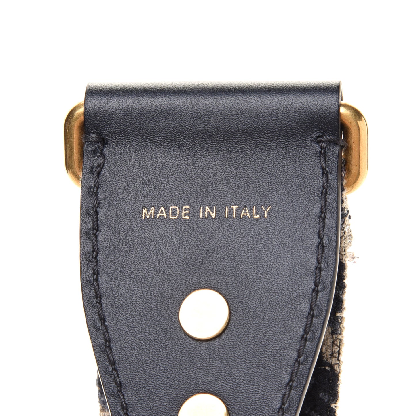 Oblique Studded Shoulder Strap Blue