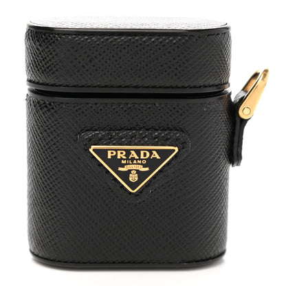 Prada Saffiano Metal iPhone Airpods Case Black 6 of 6