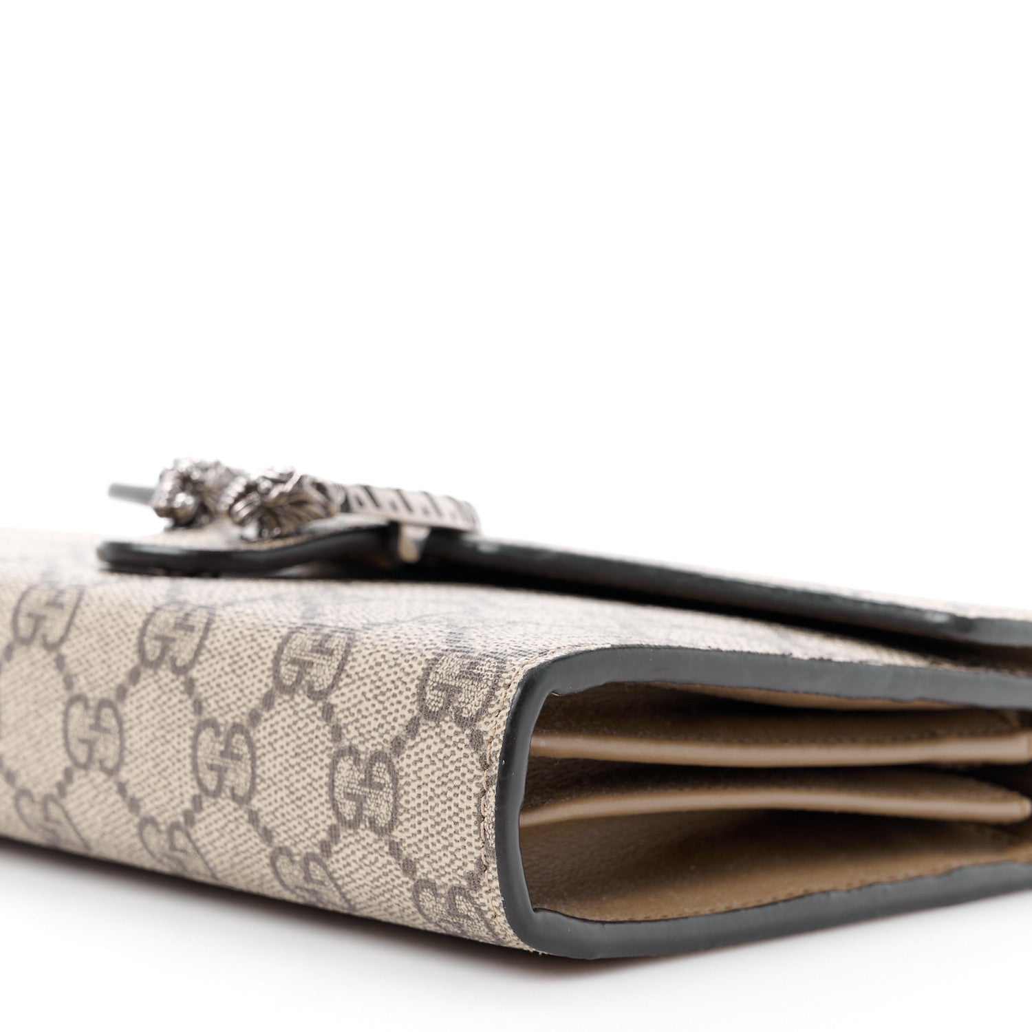 Gucci GG Supreme Monogram Mini Dionysus Chain Wallet Beige Taupe 10 of 11