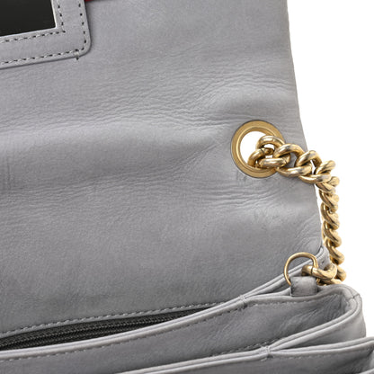 Chanel Iridescent Calfskin Triple Stitched Flap Grey 11 of 14