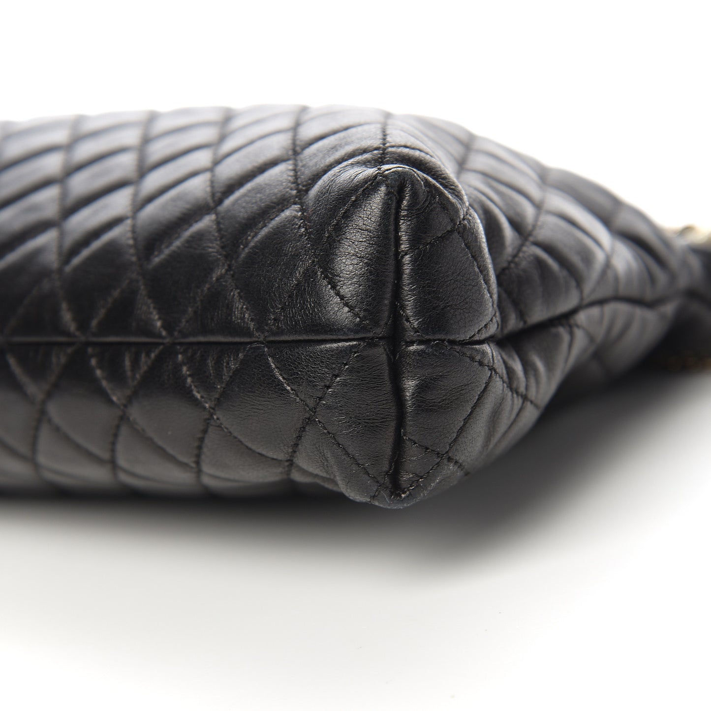 Lambskin Quilted Westminster Pearls Convertible Tote Black