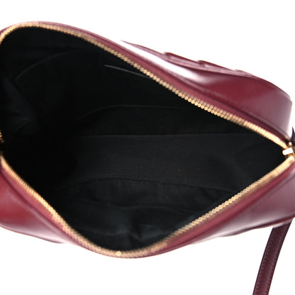 Saint Laurent Calfskin Matelasse Monogram Lou Camera Bag Dark Legion Red 5 of 10