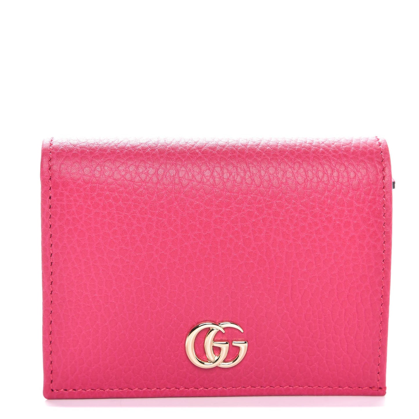 Dollar Calfskin GG Marmont Card Case Box Pink