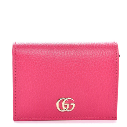 Gucci Dollar Calfskin GG Marmont Card Case Box Pink 1 of 9