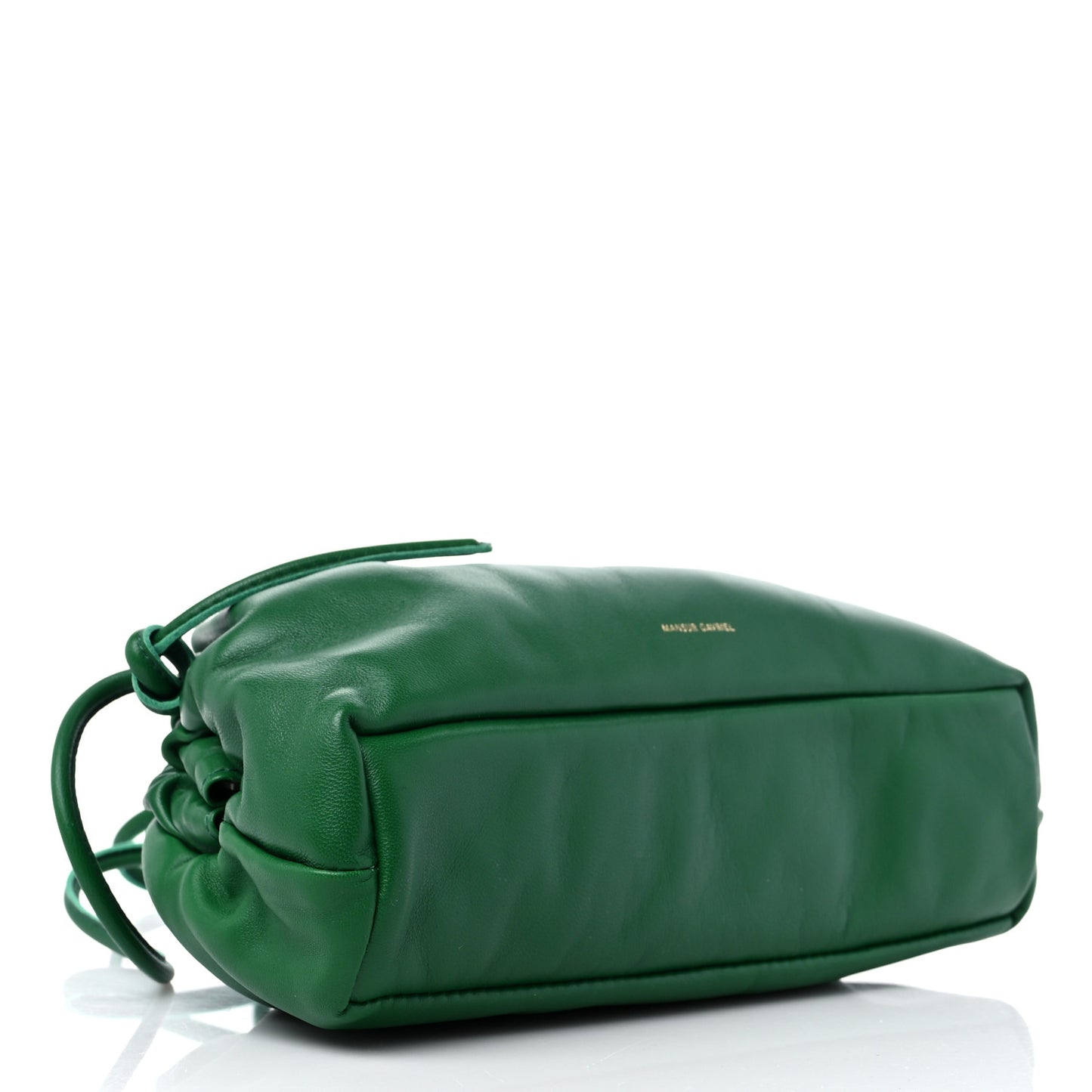 Lambskin Mini Cloud Clutch Green