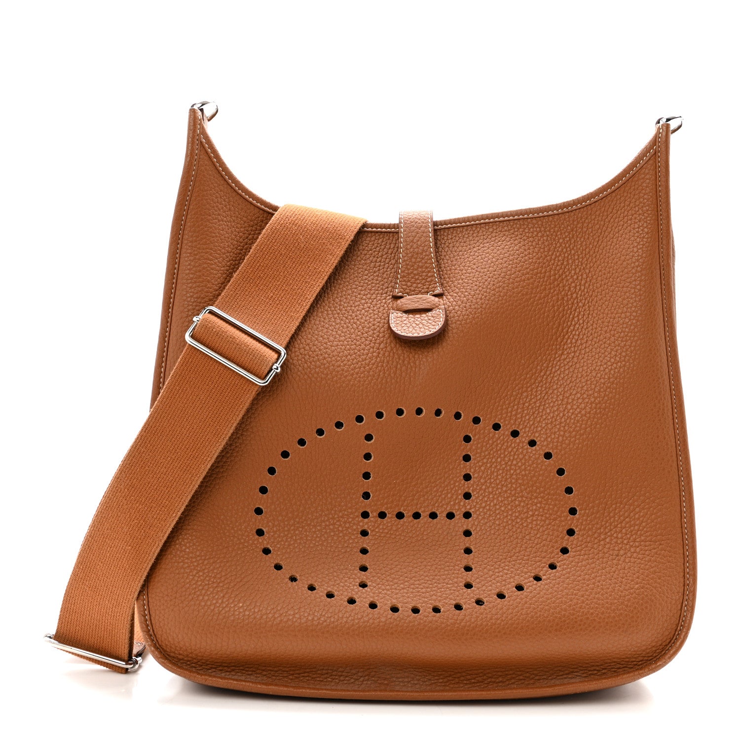 Hermes Taurillon Clemence Evelyne III GM Gold 1 of 16