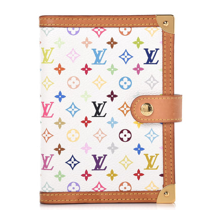 Louis Vuitton Monogram Multicolor Small Ring Agenda Cover White 1 of 7