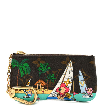 Louis Vuitton Monogram 2023 Christmas Animation Sailing Vivienne Key Pouch Dragonfruit Pink 1 of 7