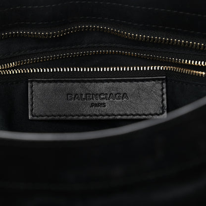 Balenciaga Baby Daim Suede Classic Silver Hardware City Black 6 of 16