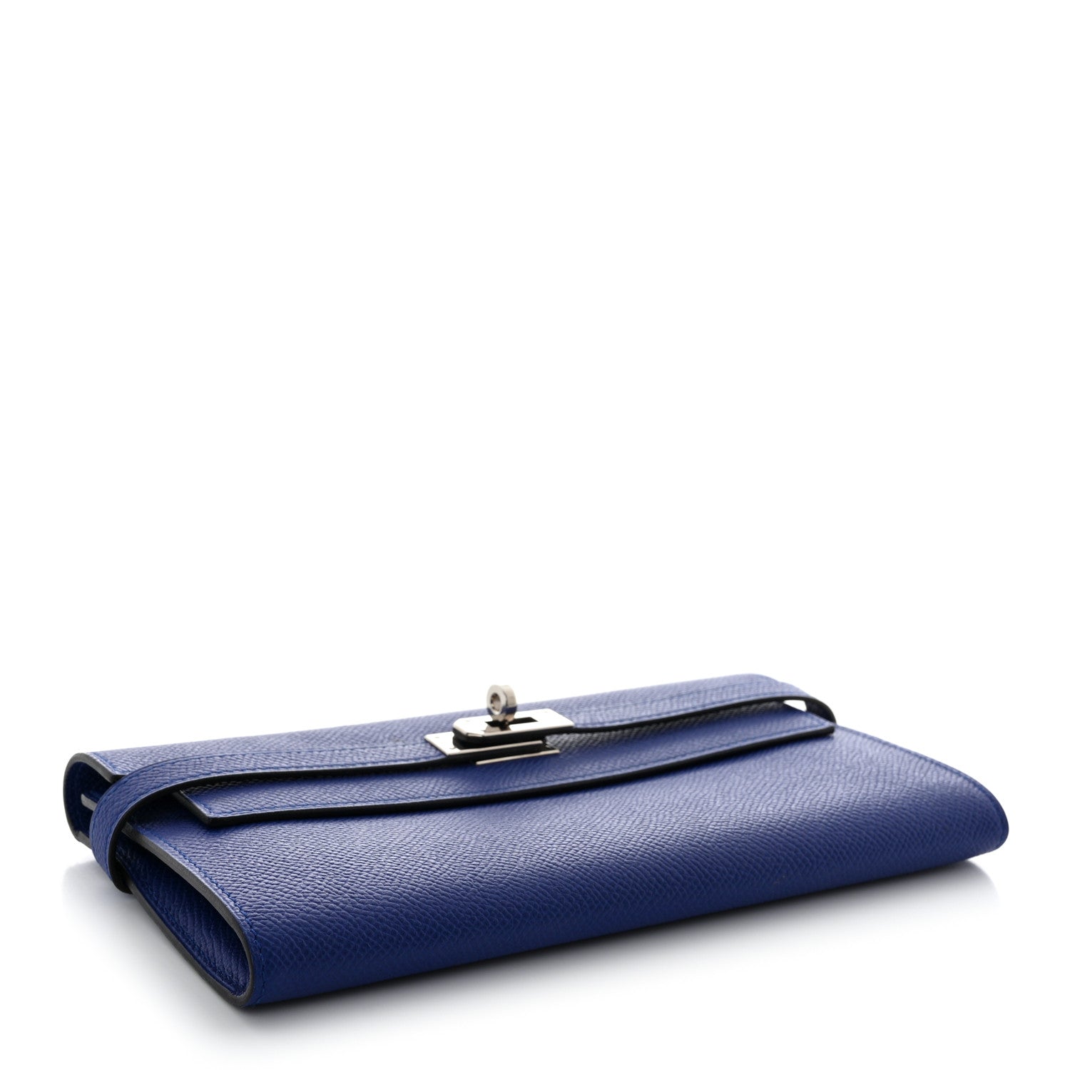 Hermes Epsom Kelly Longue Wallet Bleu Electrique 4 of 10