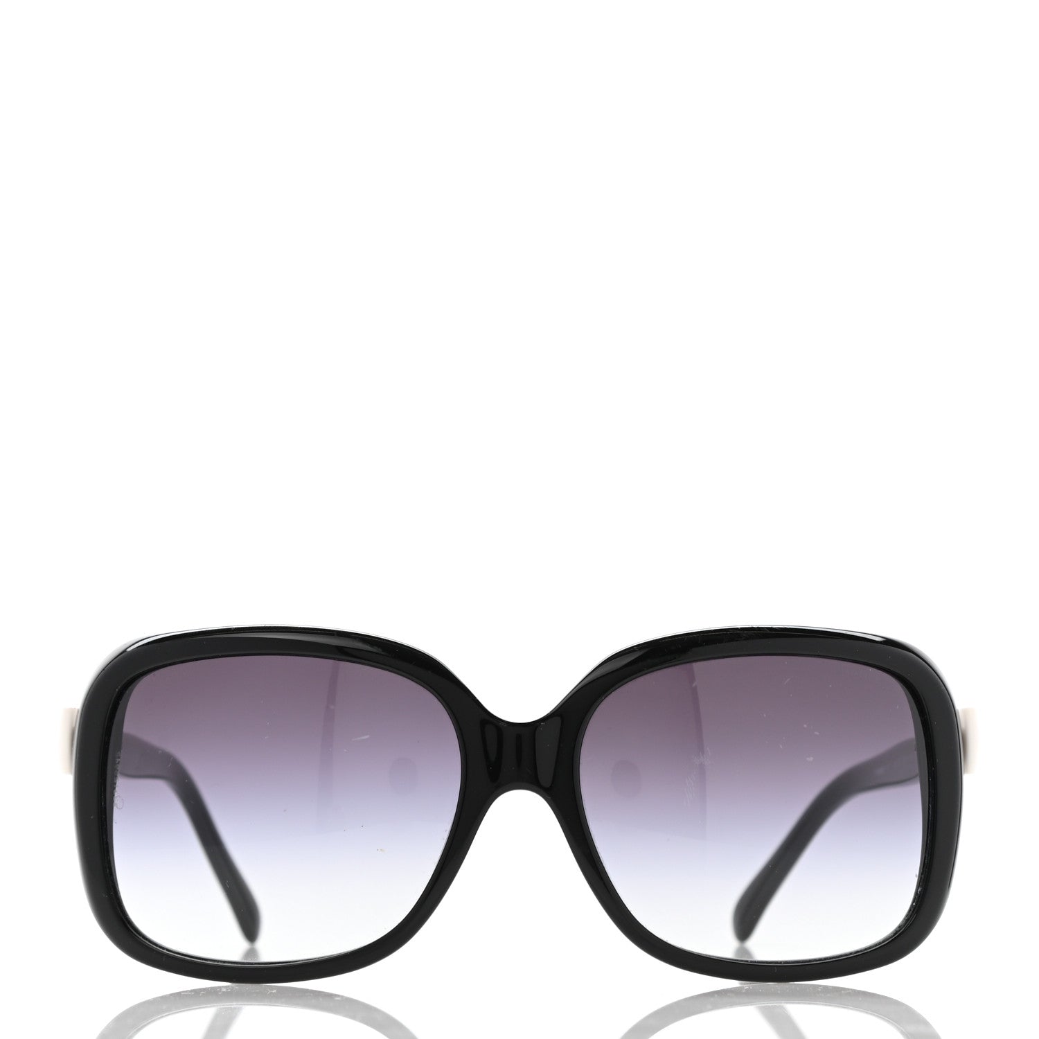 Chanel CC Bow Sunglasses 5171 Black White 2 of 9