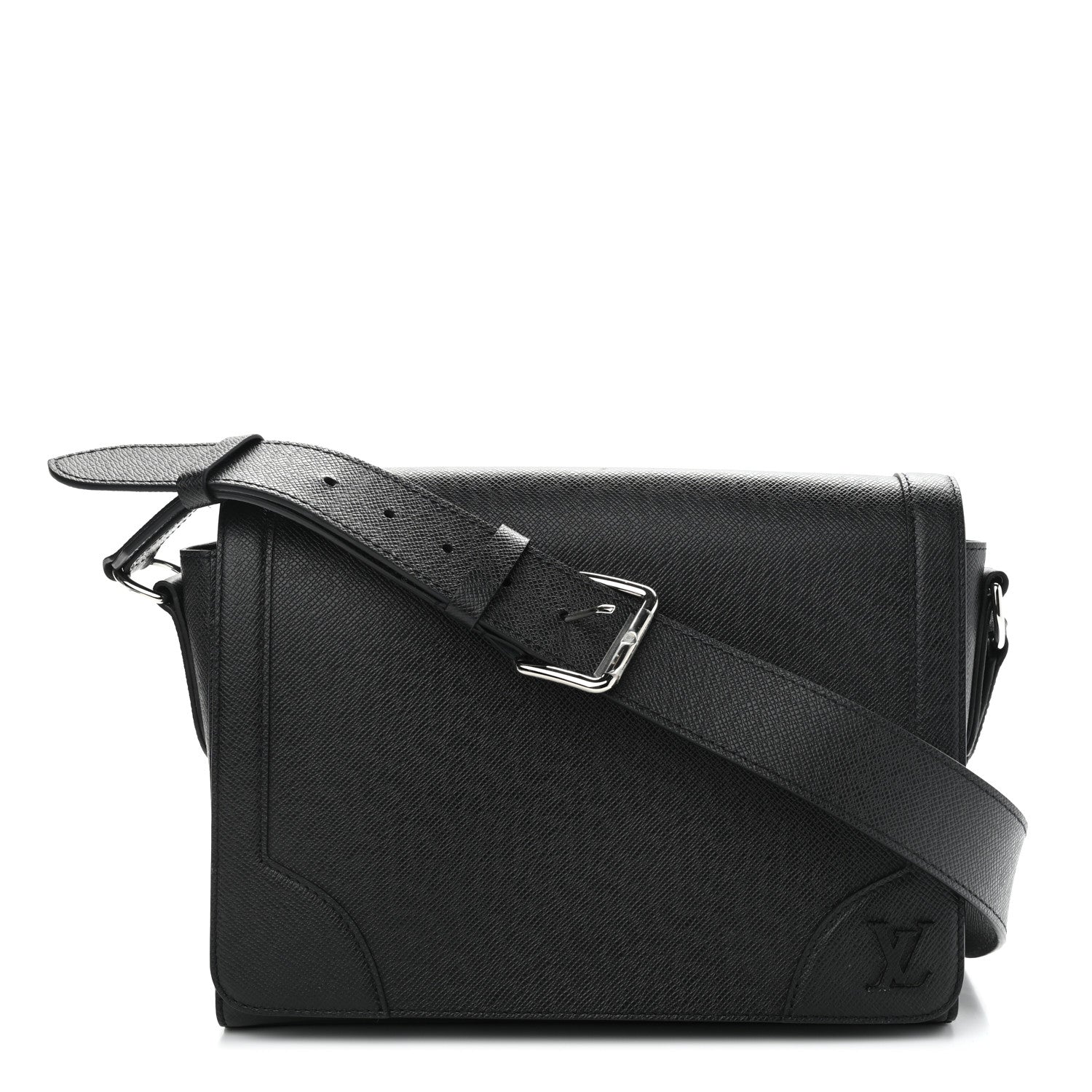 Louis Vuitton Taiga New Flap Messenger Black 1 of 12