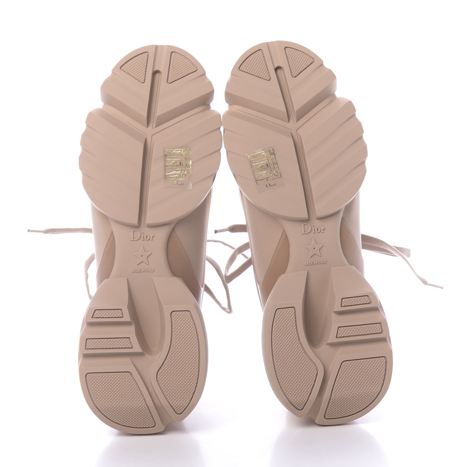 Christian Dior Neoprene Rubber Womens D-Connect Sneakers 37 Nude 6 of 11