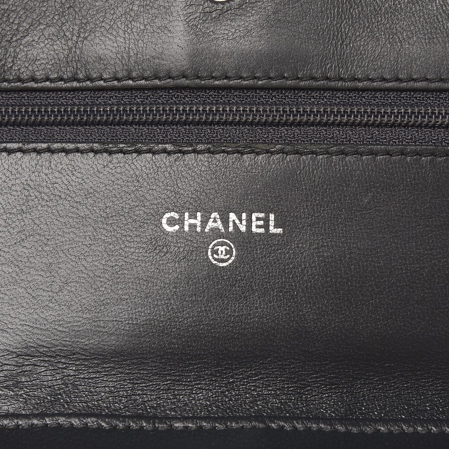 Lambskin Quilted Boy Wallet On Chain WOC Grey