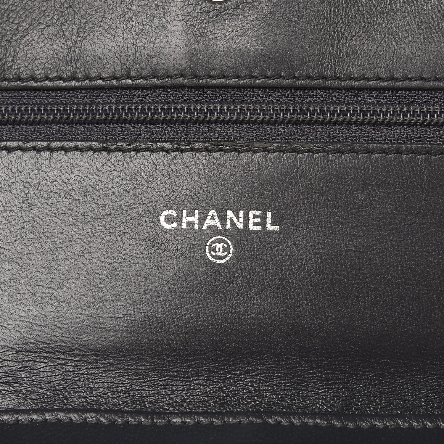 Chanel Lambskin Quilted Boy Wallet On Chain WOC Grey 6 of 12