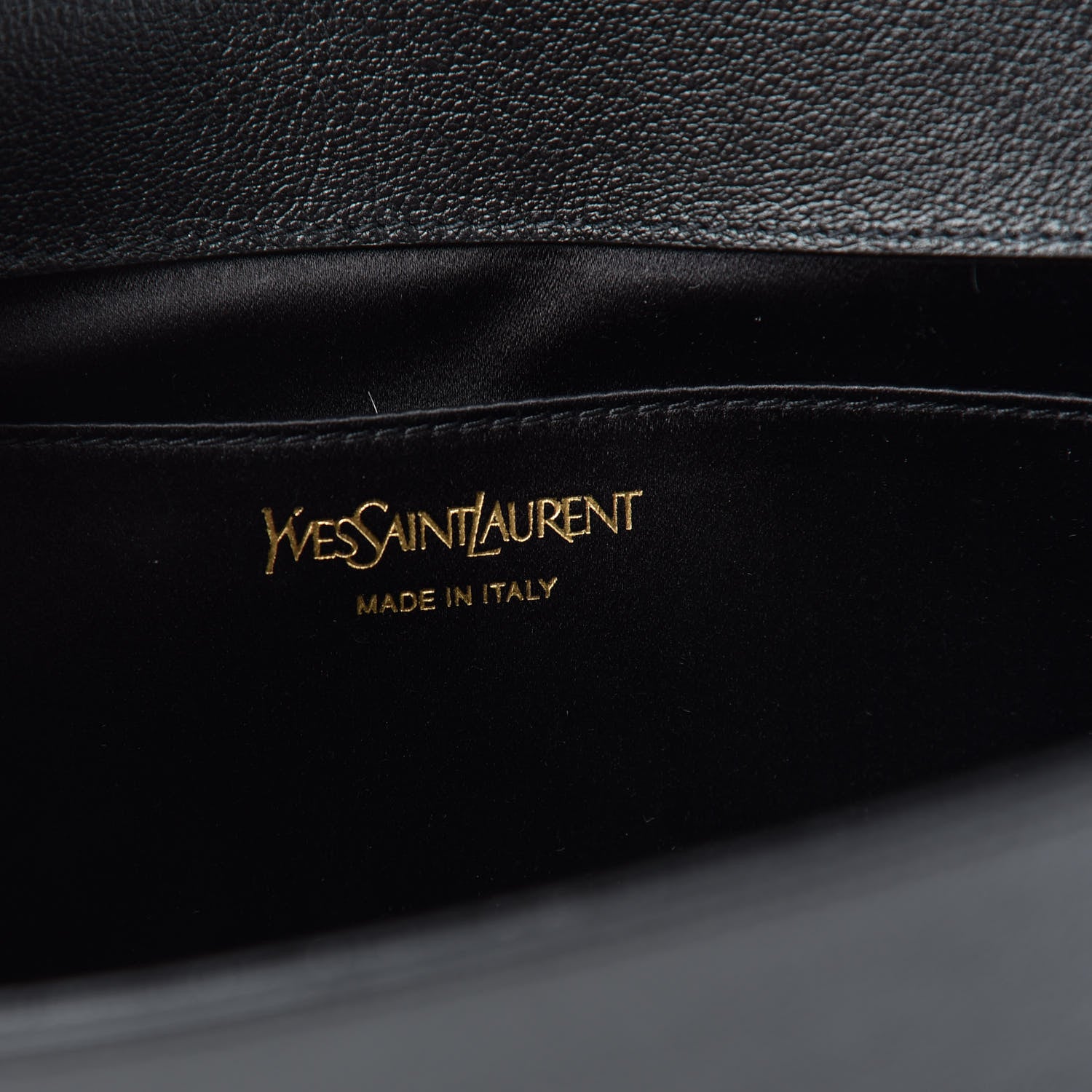 Saint Laurent Calfskin Monogram Large Belle De Jour Clutch Black 6 of 9