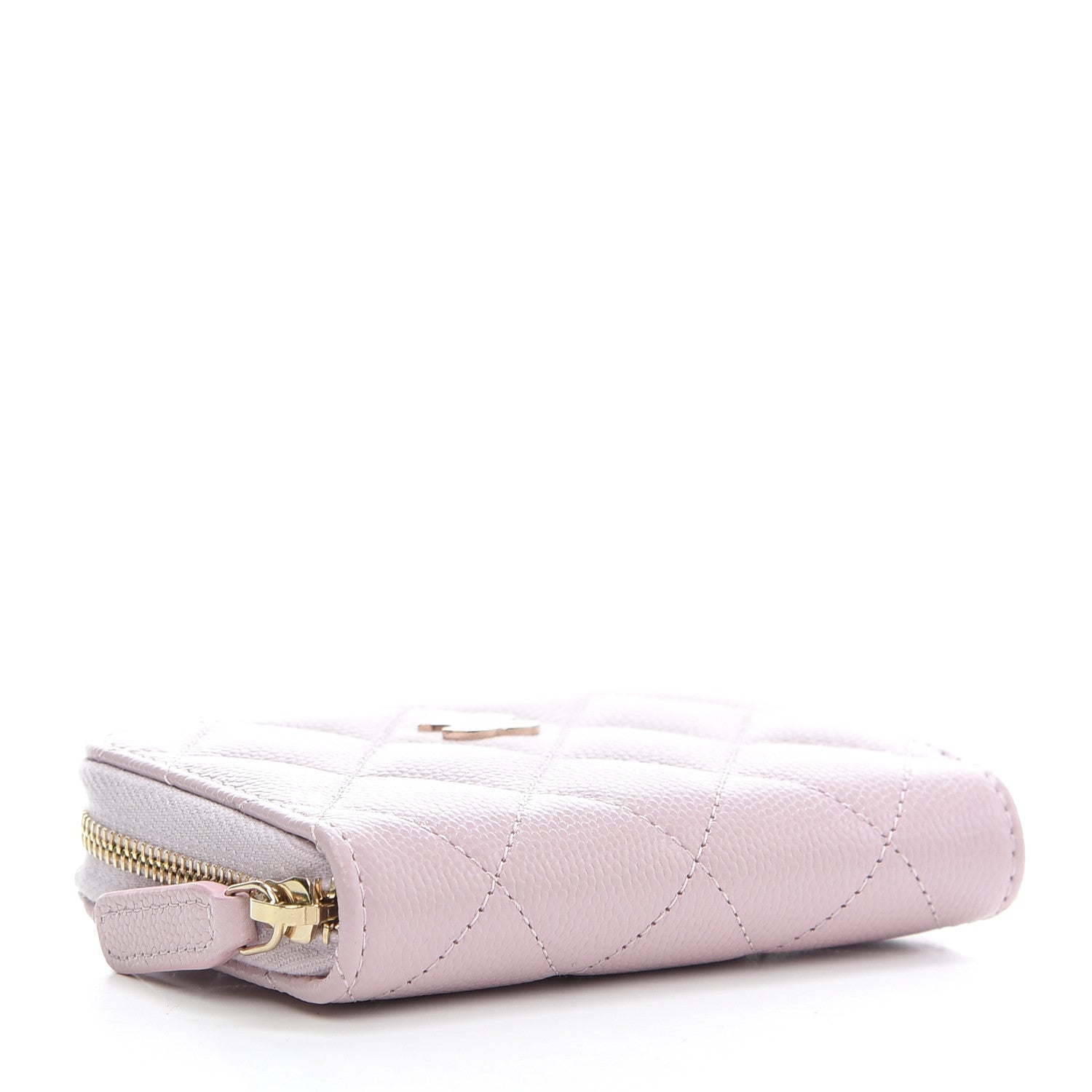 Chanel Caviar Quilted Zip Coin Purse Light Pink 4 of 8