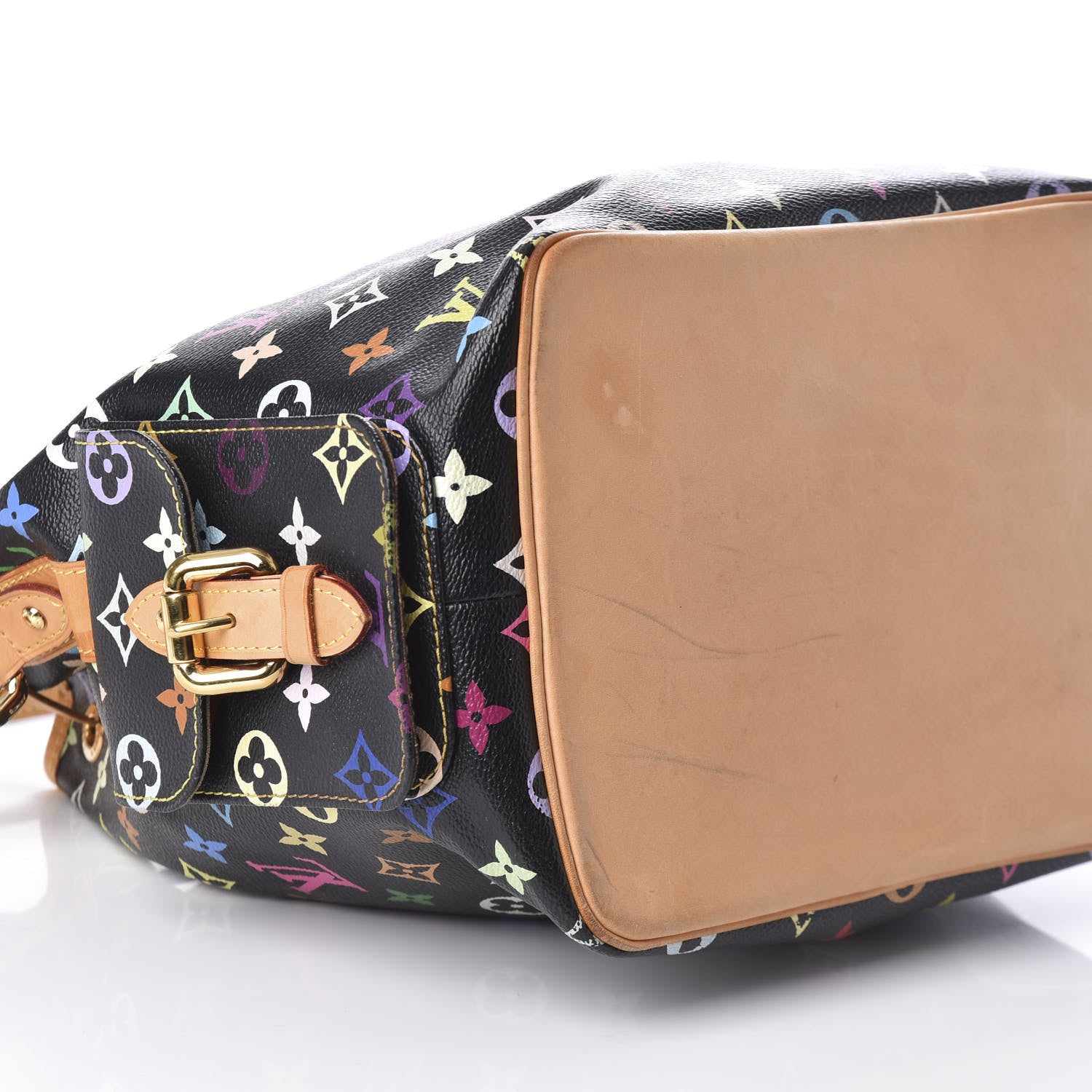 Louis Vuitton Monogram Multicolor Petit Noe Black 8 of 9