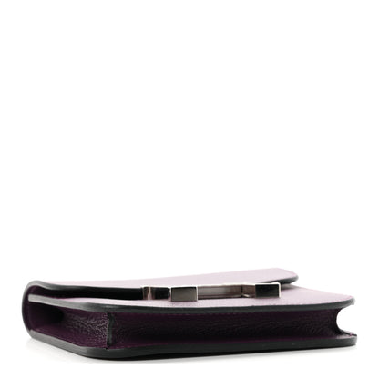 Hermes Evercolor Constance Slim Wallet Cassis 5 of 9