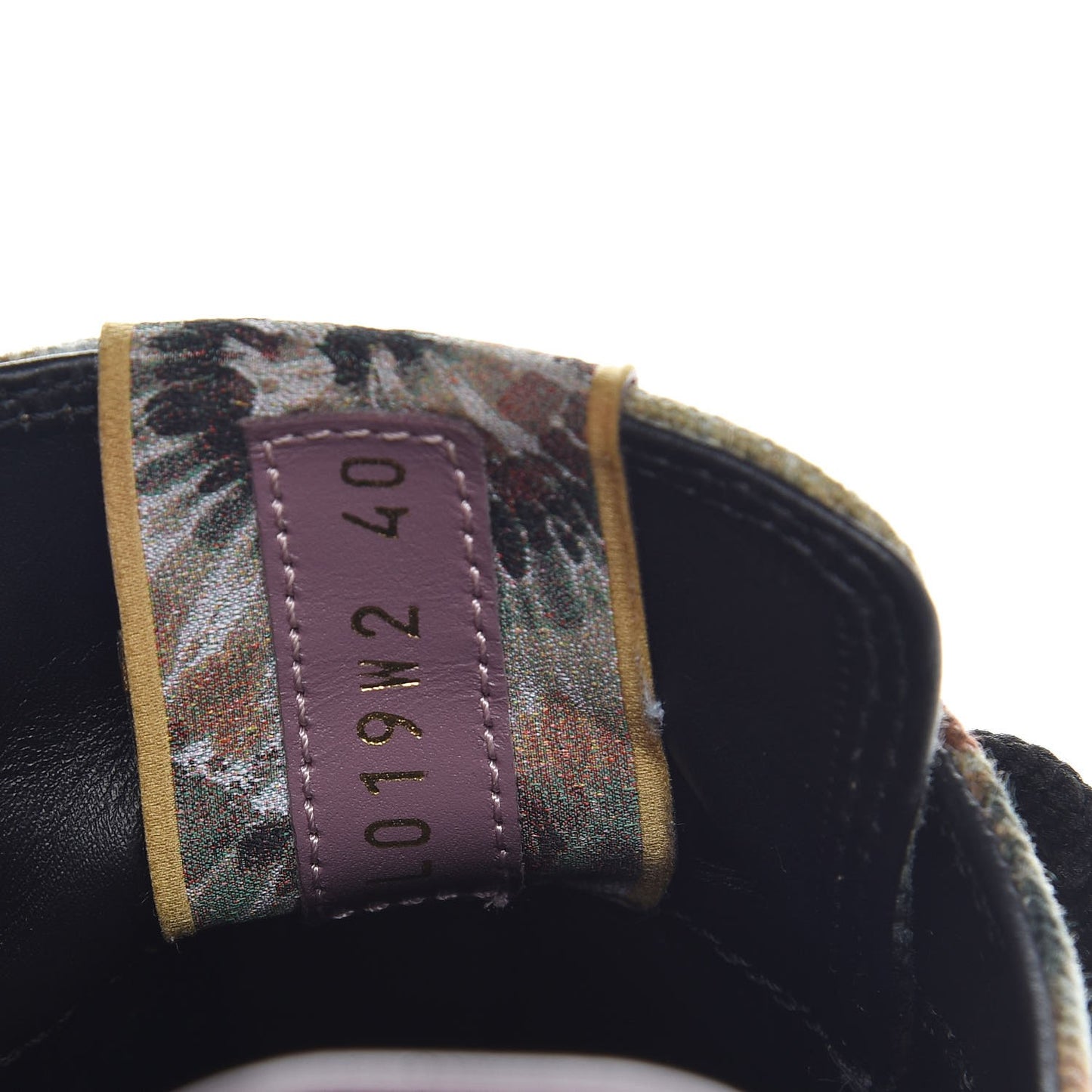 Canvas Butterfly Applique Embroidered Low Top Sneakers 40 Military Green