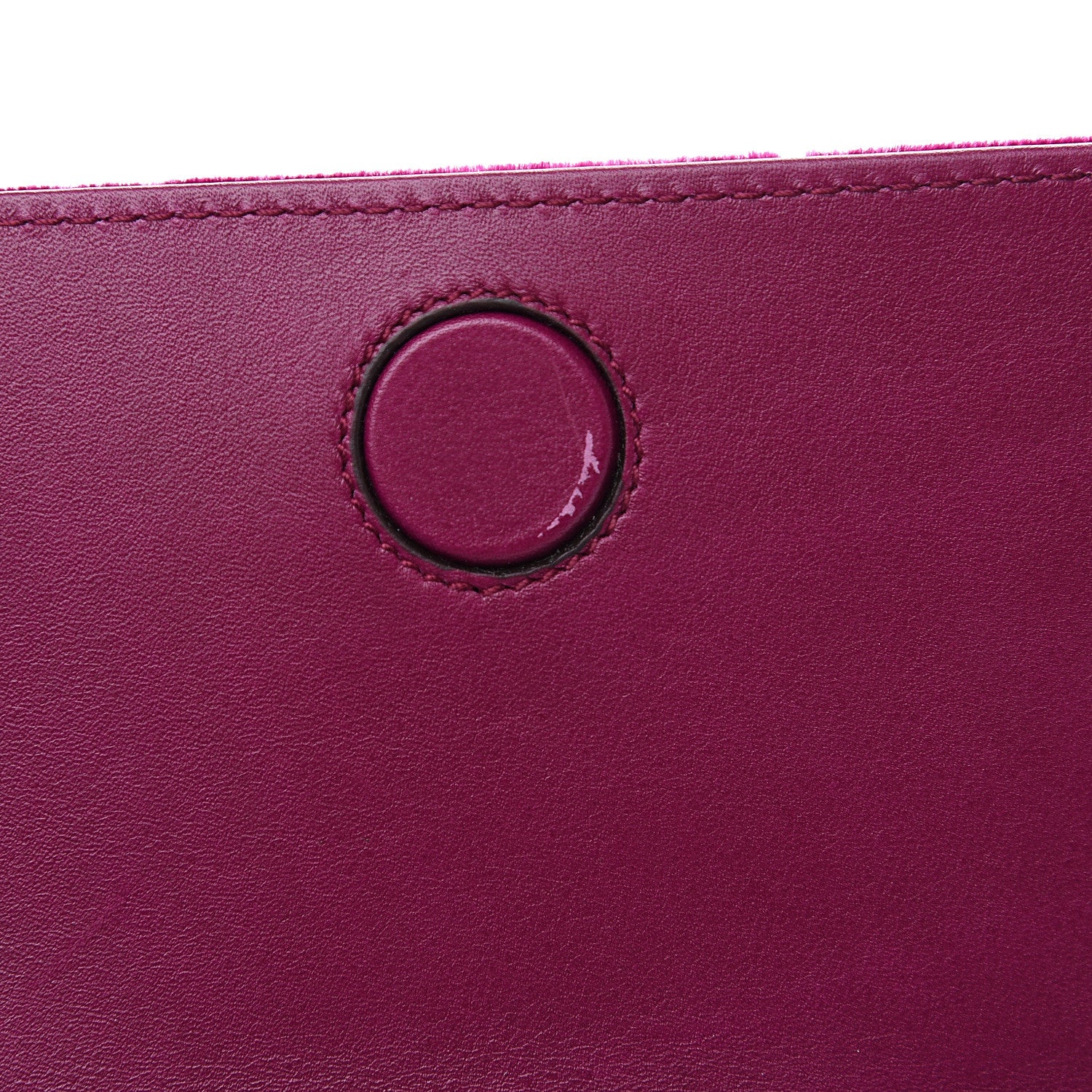 Gucci Velvet Matelasse GG Marmont Mini Bag Fuchsia Violet Cyclamen 6 of 10