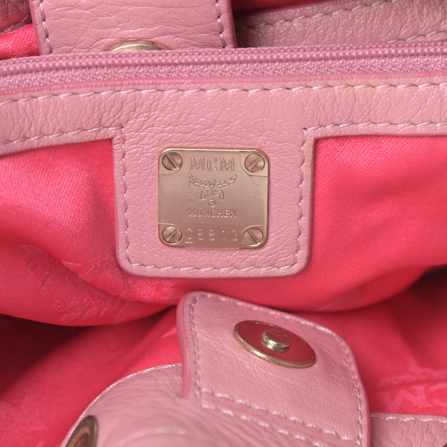 Calfskin Ottomar Drawstring Shoulder Bag Pink