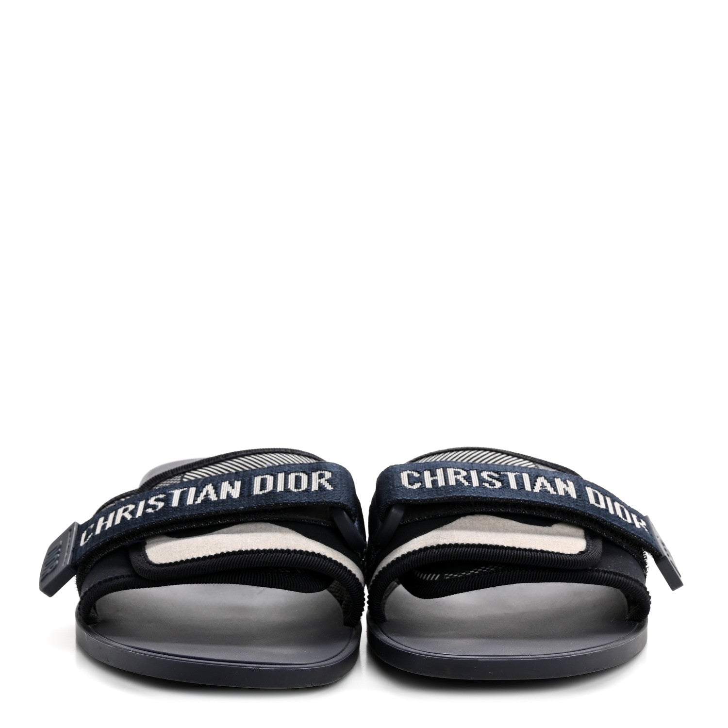Christian Dior Technical Stretch Fabric Camouflage Dio(r)evolution Slide Sandals 41 Deep Blue 5 of 20