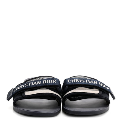 Christian Dior Technical Stretch Fabric Camouflage Dio(r)evolution Slide Sandals 41 Deep Blue 5 of 20