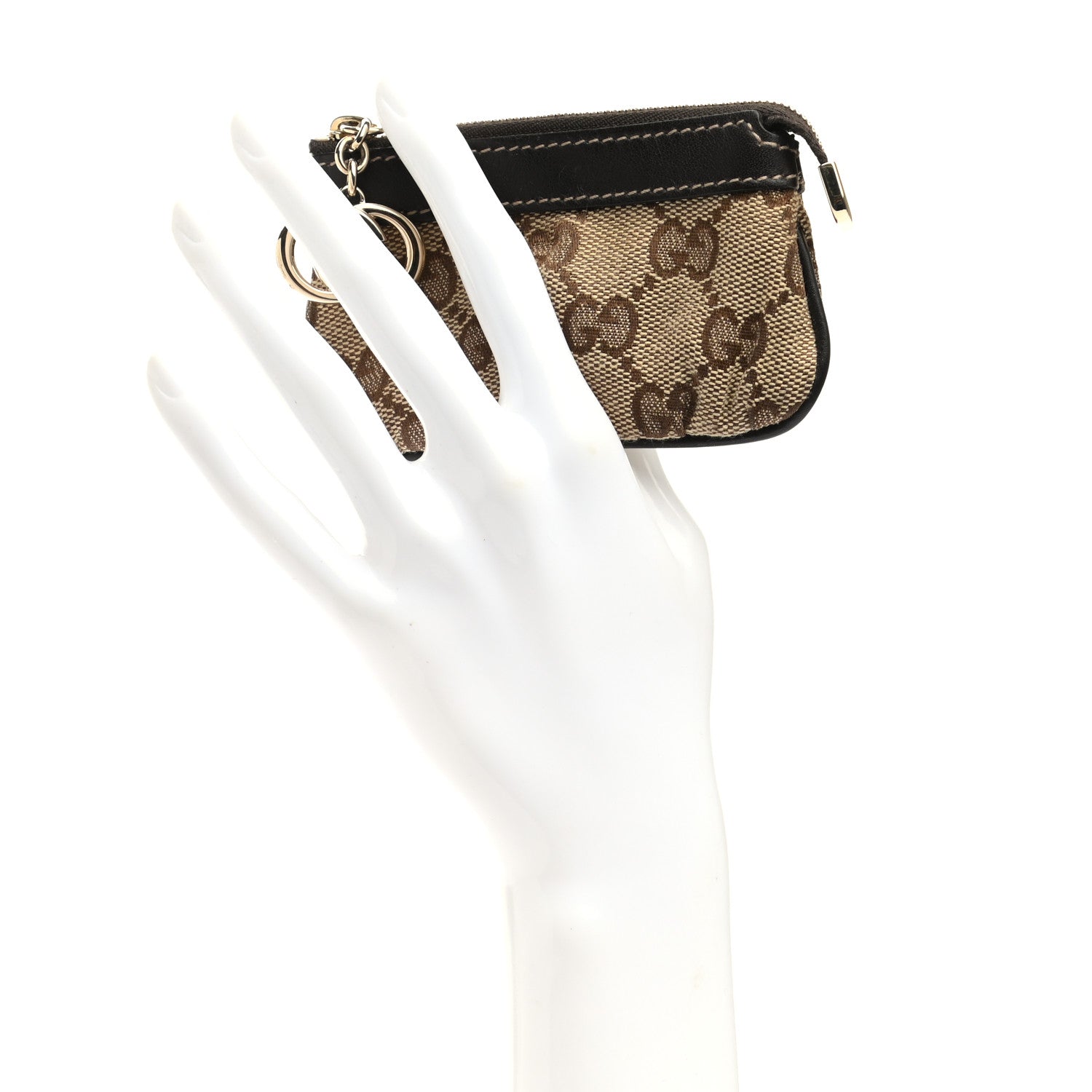 Gucci Monogram Interlocking G Small Coin Purse Dark Brown 2 of 6