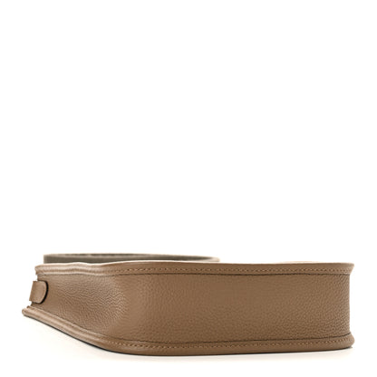 Hermes Taurillon Clemence Amazone Evelyne TPM Beige De Weimar Gris Etain 3 of 10
