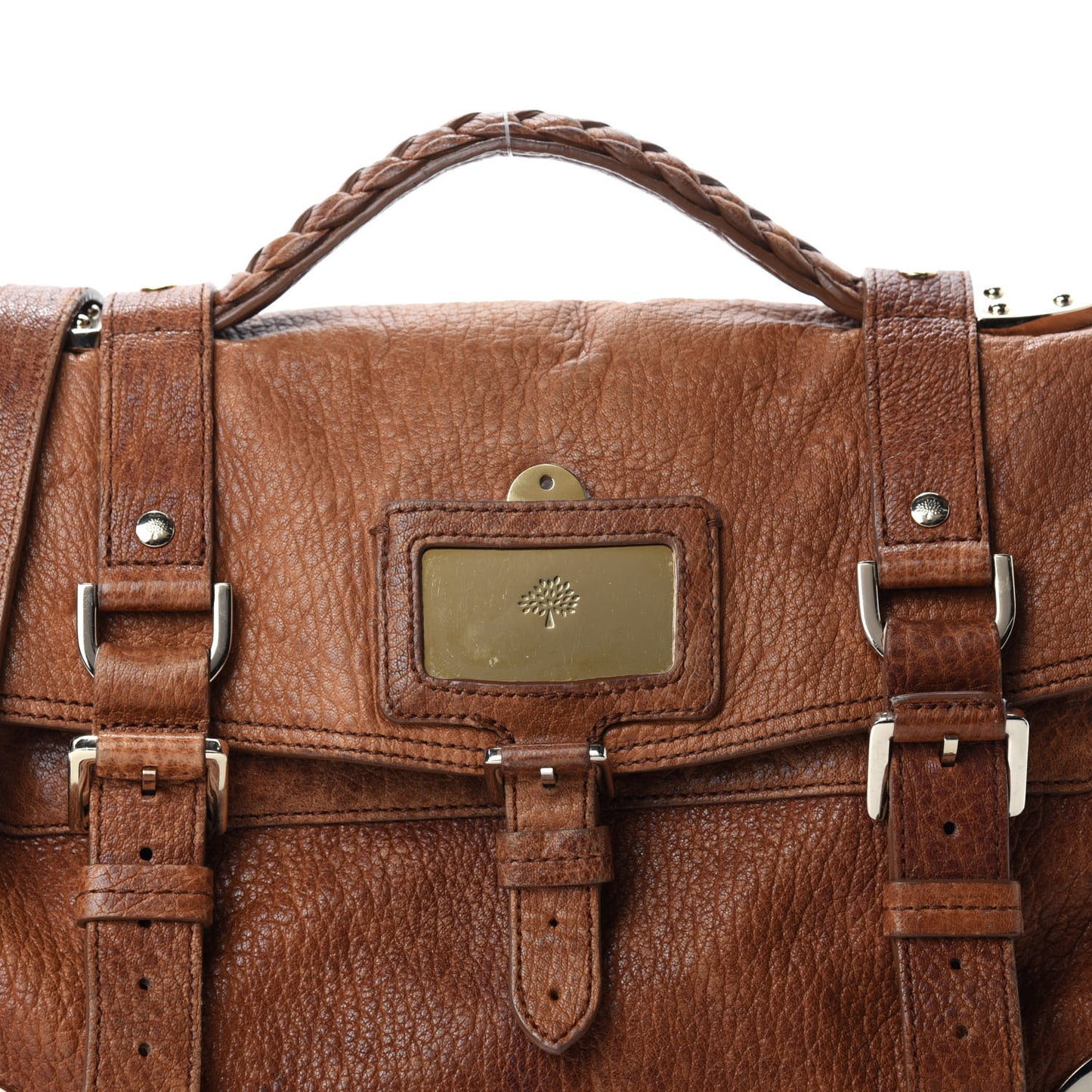 Shiny Grained Lambskin Travel Day Oak