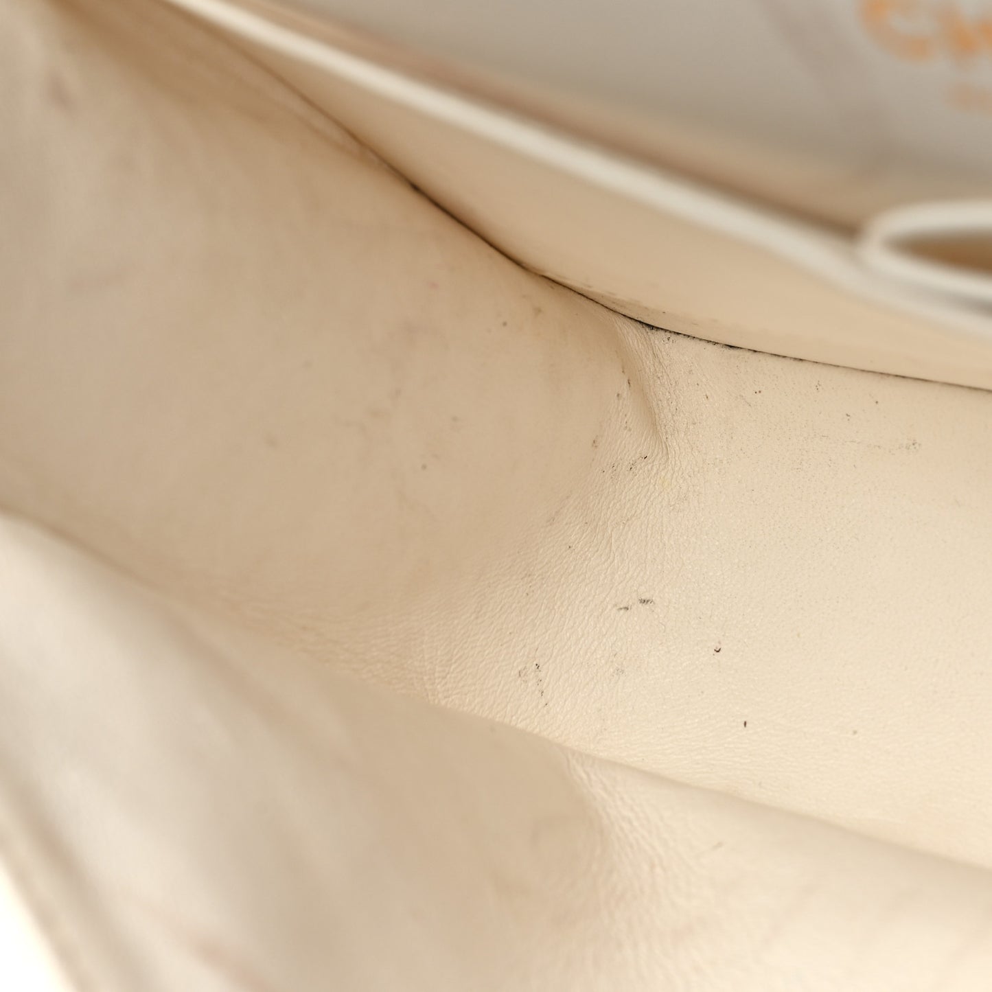 Caviar Quilted Medium Double Flap White