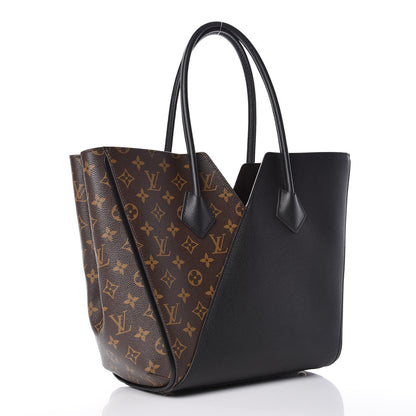 Louis Vuitton Calfskin Monogram Kimono Tote Black 3 of 9