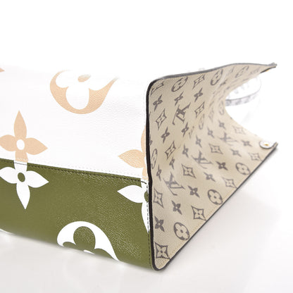 Louis Vuitton Monogram Giant Onthego GM Kaki Beige 9 of 9