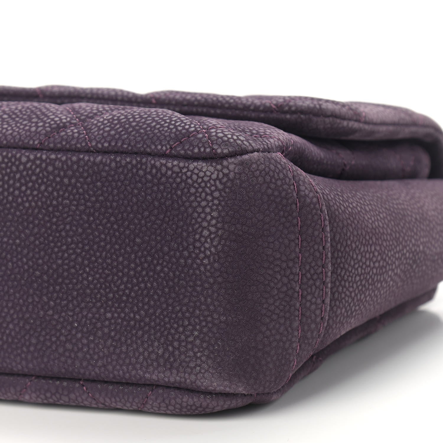 Chanel Iridescent Caviar Quilted Medium Lady Pearly Flap Plum 10 of 13