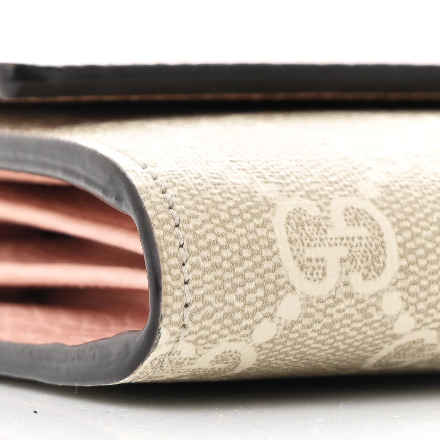 Gucci Dollar Calfskin GG Supreme Monogram Petite GG Marmont Wallet Chain Bag Perfect Pink 9 of 11