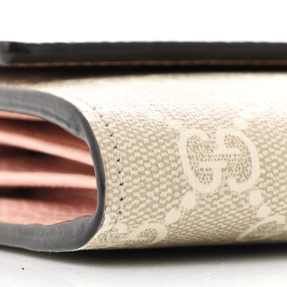 Gucci Dollar Calfskin GG Supreme Monogram Petite GG Marmont Wallet Chain Bag Perfect Pink 9 of 11