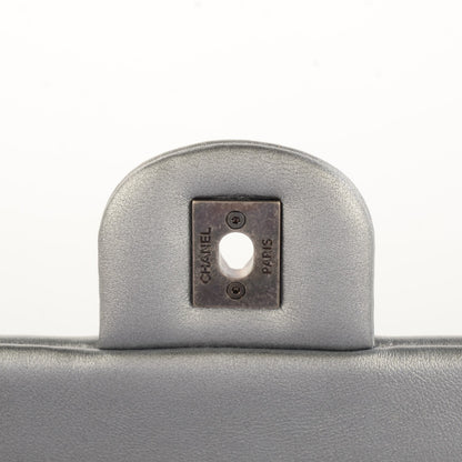 Chanel Metallic Lambskin Symbols Medium Single Flap Silver 5 of 8