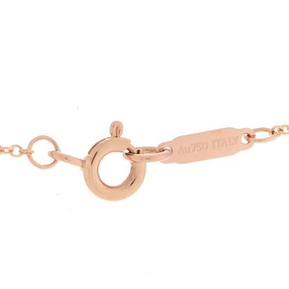 Tiffany 18K Rose Gold Diamond 1837 Circle Pendant Necklace 4 of 7