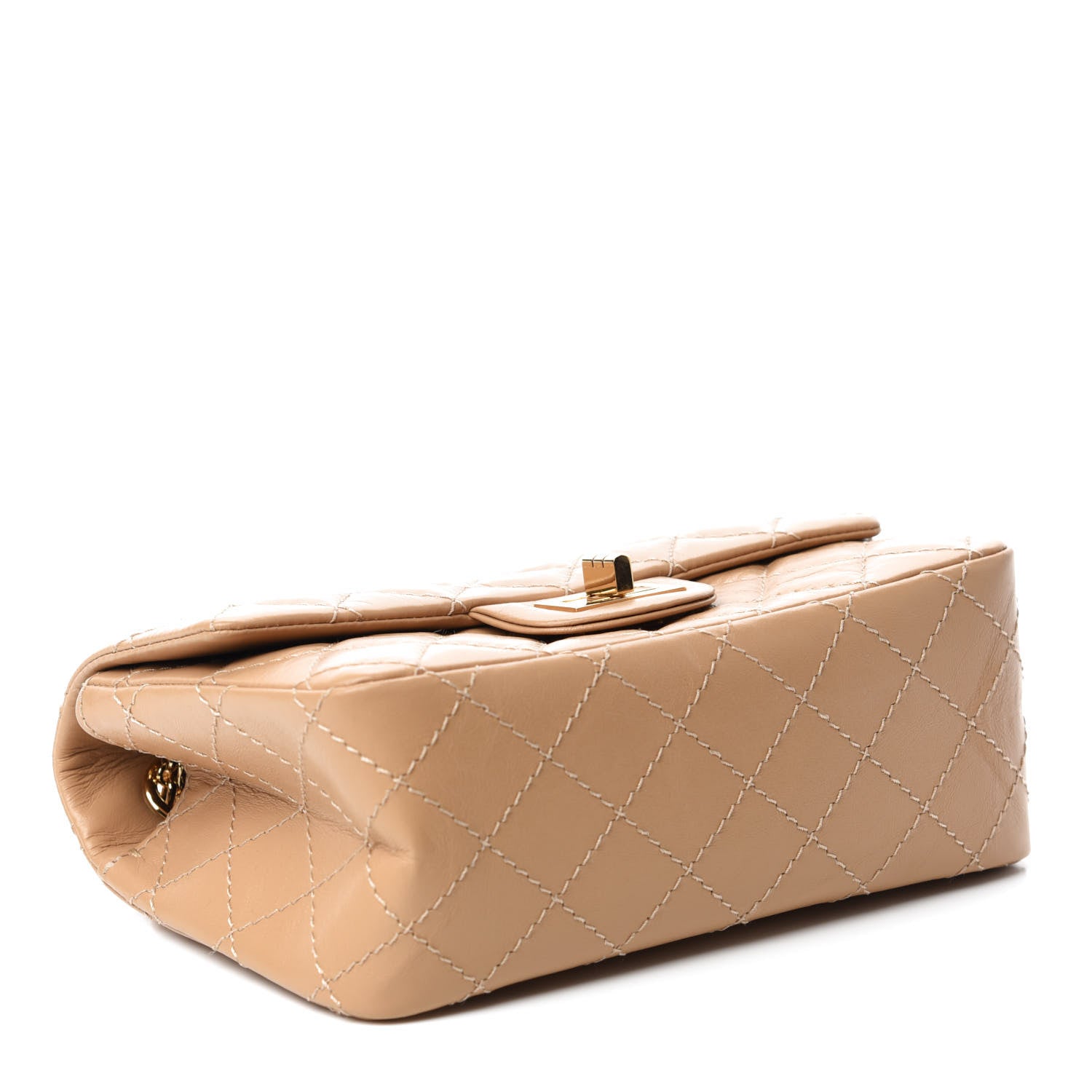 Chanel Aged Calfskin Quilted 2.55 Reissue Mini Flap Beige 4 of 11