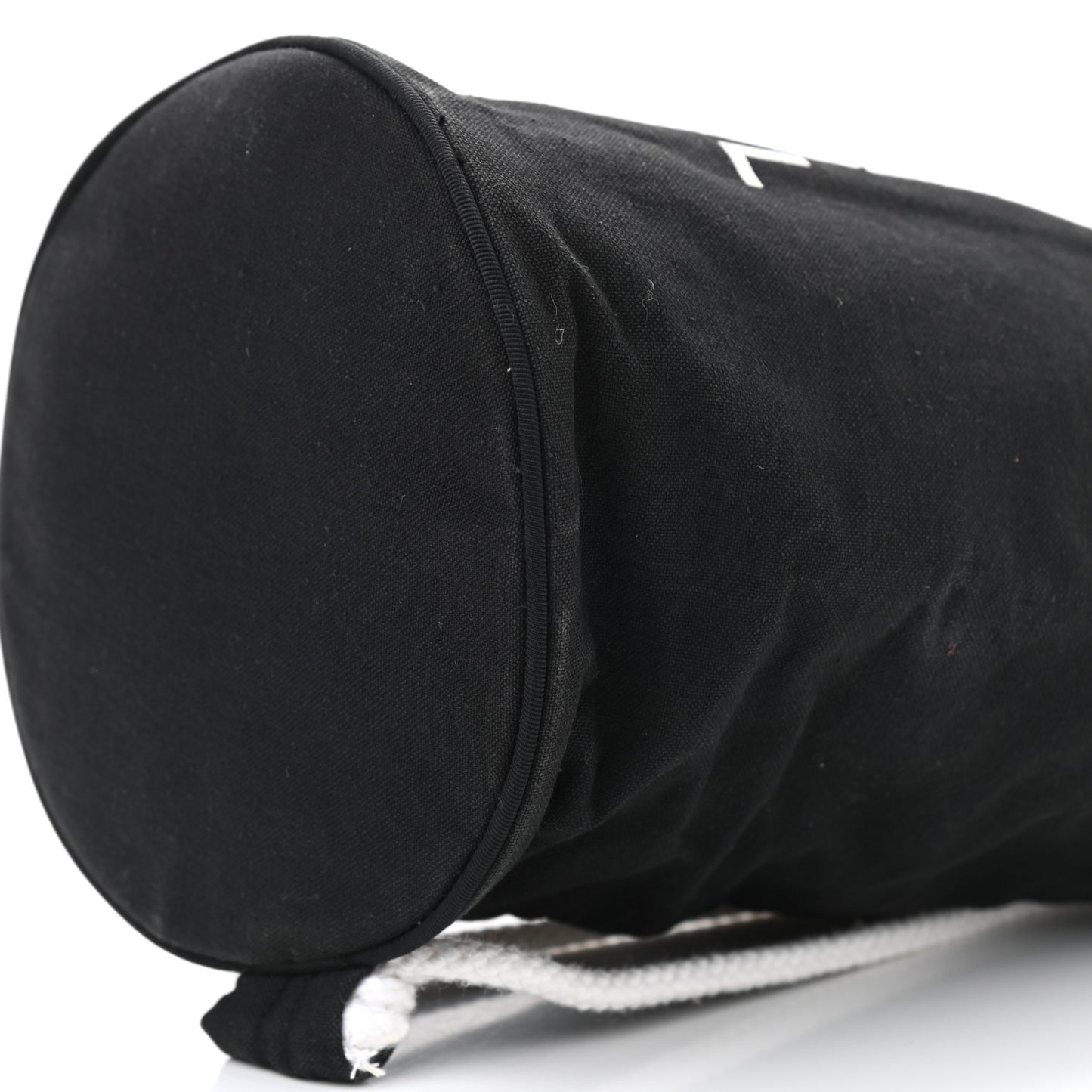 Canvas Drawstring Backpack Black White