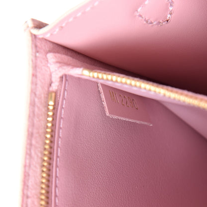 Louis Vuitton Damier Azur Croisette Chain Wallet Rose Ballerine 6 of 10