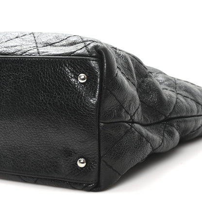 Chanel Glazed Calfskin Large On The Road Tote Black 10 of 10