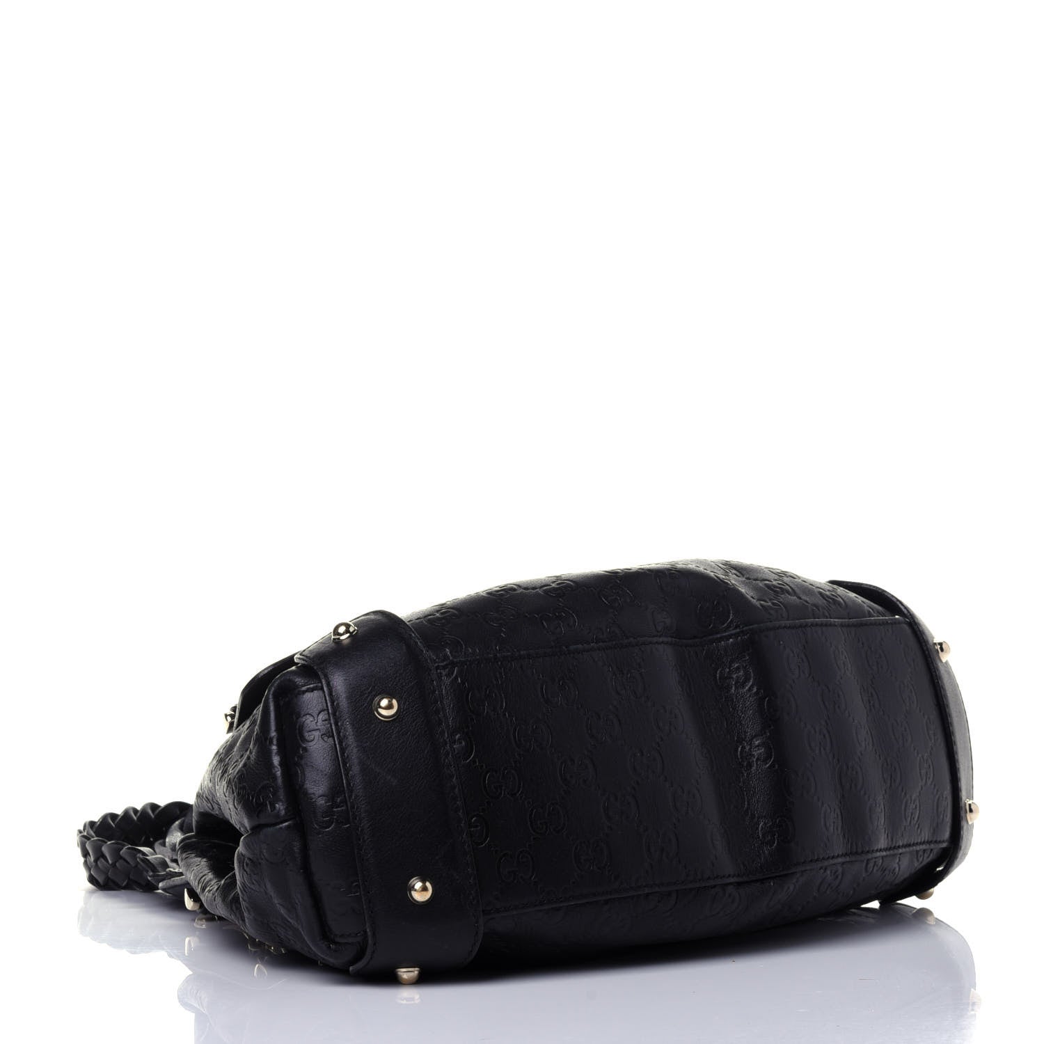 Gucci Guccissima Small Pelham Shoulder Bag Black 4 of 13